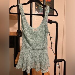 Urban Outfitters Light Blue Peplum top